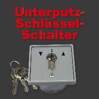 Unterputz-Schlüsselschalter