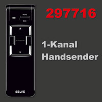 Selve Handsender 1-Kanal schwarz - 297716