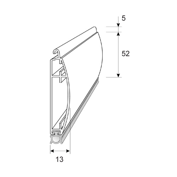 Endleiste LDG52 im Zuschnitt