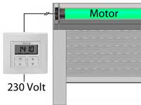 Rollladen (Aluminium) mit Motor